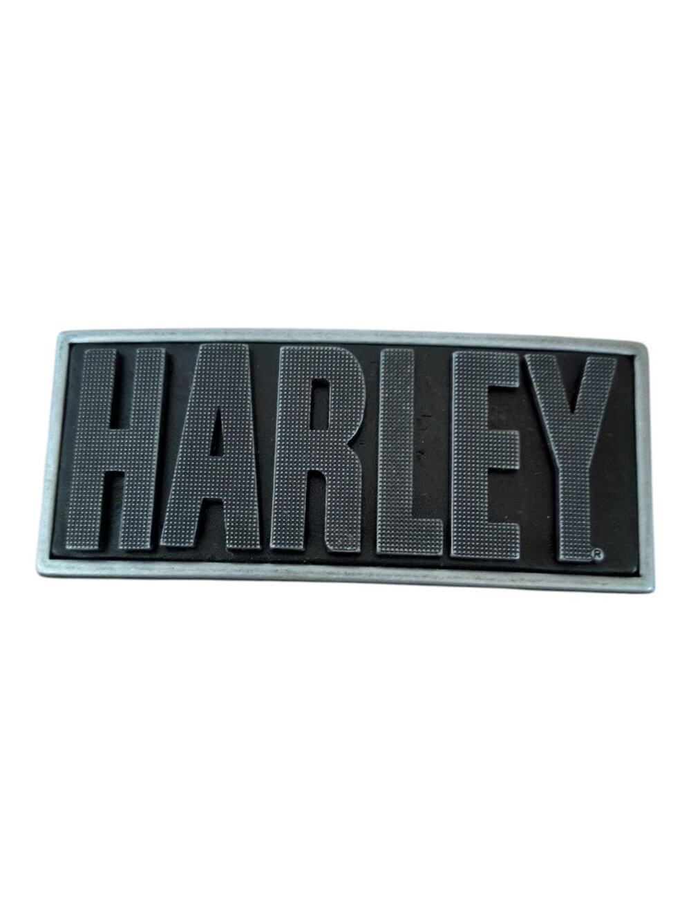 Harley-Davidson 2011 Belt Buckle Textured Metal Font H7 Silver Black 97998-12VM
